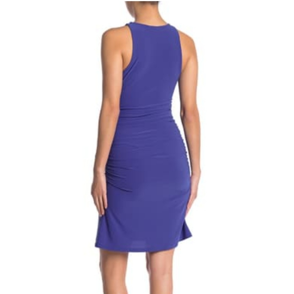 Free Press Side Ruched Tank Knit Mini Dress Blue S - Picture 3 of 8
